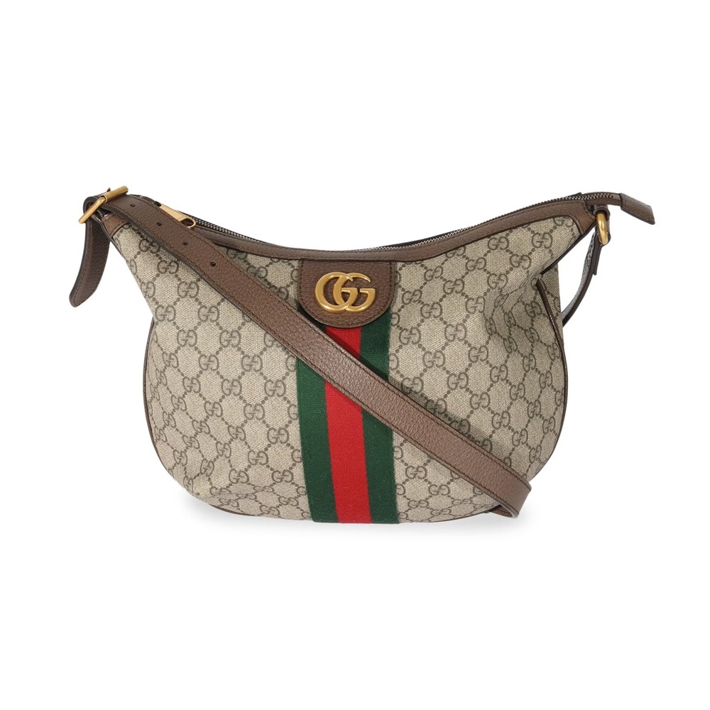 Gucci Beige and Green Shoulder Bag